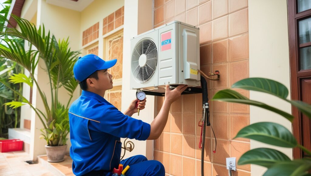 Lắp đặt máy lạnh Dịch vụ lắp đặt máy lạnh tại Long Xuyên