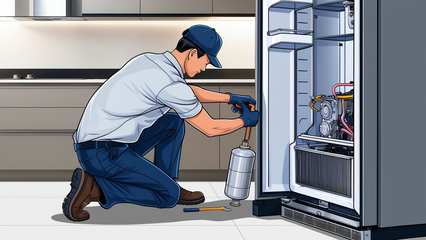 Sửa chữa tủ lạnh Khi cần sửa chữa tủ lạnh, hãy gọi DienLanhXanh247 !