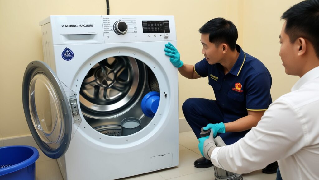 Vệ sinh máy giặt Hãy chọn DienLanhXanh247 bảo vệ máy giặt của bạn