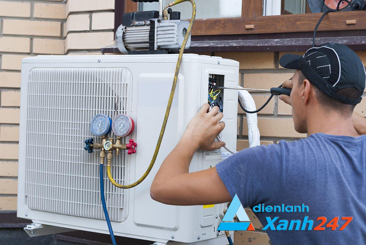 Sửa Chữa Máy Lạnh Tại Nhà Châu Thành – Dịch vụ uy tín, Giá rẻ tại Điện Lạnh Xanh 247 Quy trình sửa chữa máy điều hòa tại nhà