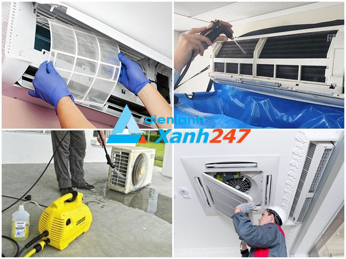 Vệ Sinh Máy Lạnh Tại Nhà Thoại Sơn – Dịch Vụ Uy Tín Của ĐIỆN LẠNH XANH 247 Quy trình chuyên nghiệp vệ sinh máy điều hòa tại nhà thoại sơn của Điện Lạnh Xanh 247